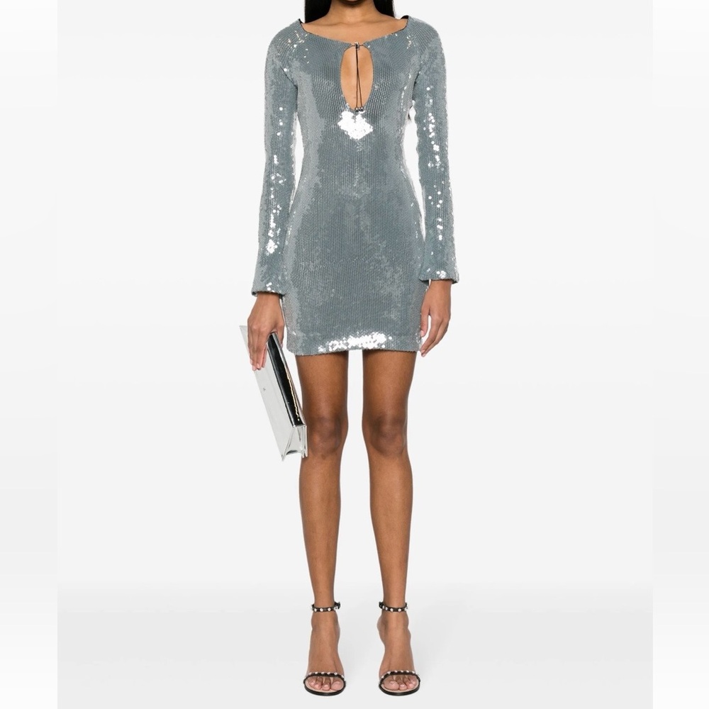 16ARLINGTON Solaria Sequined Tulle Mini Dress